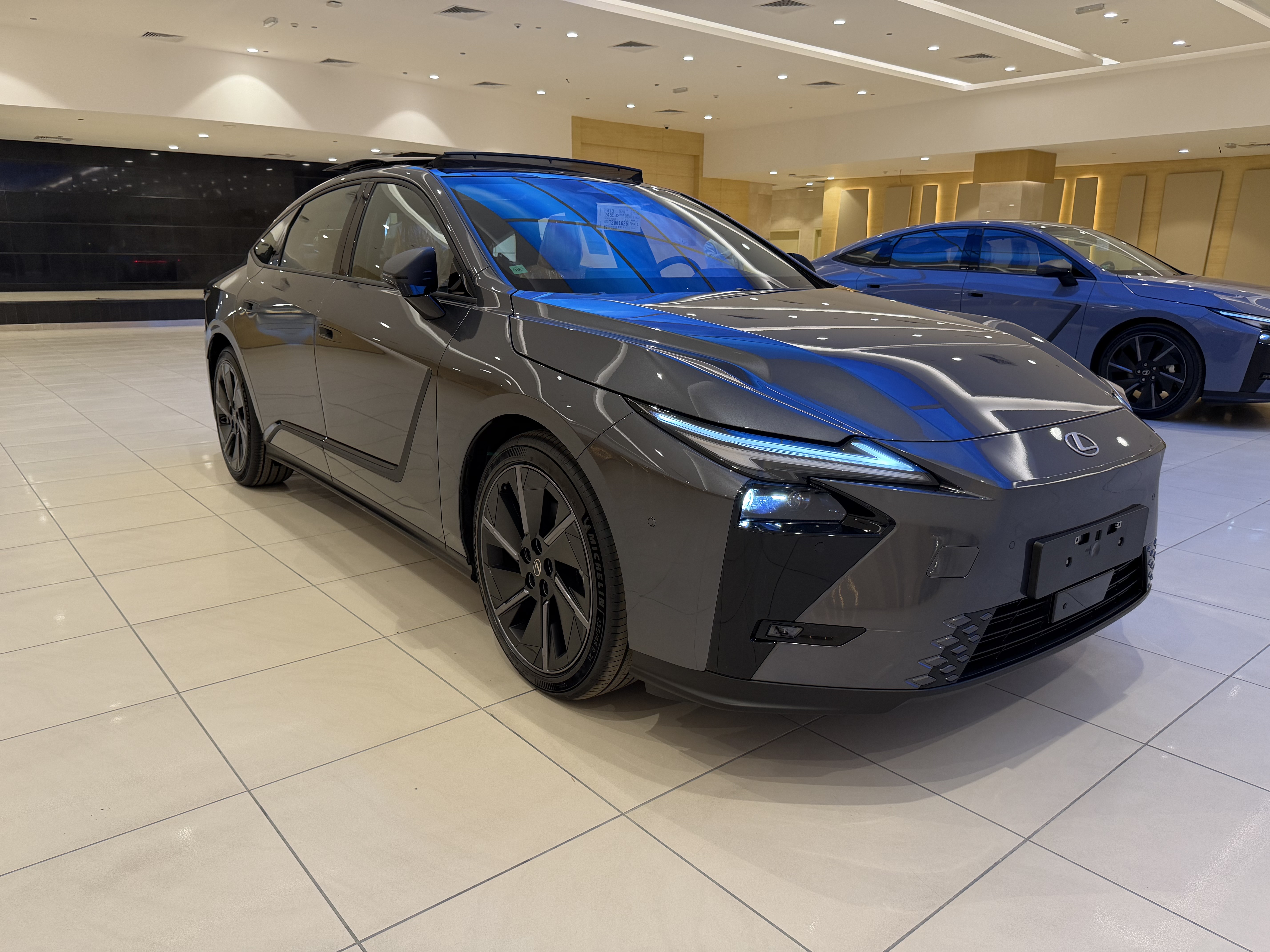 Used Gray Lexus Electric Sedan